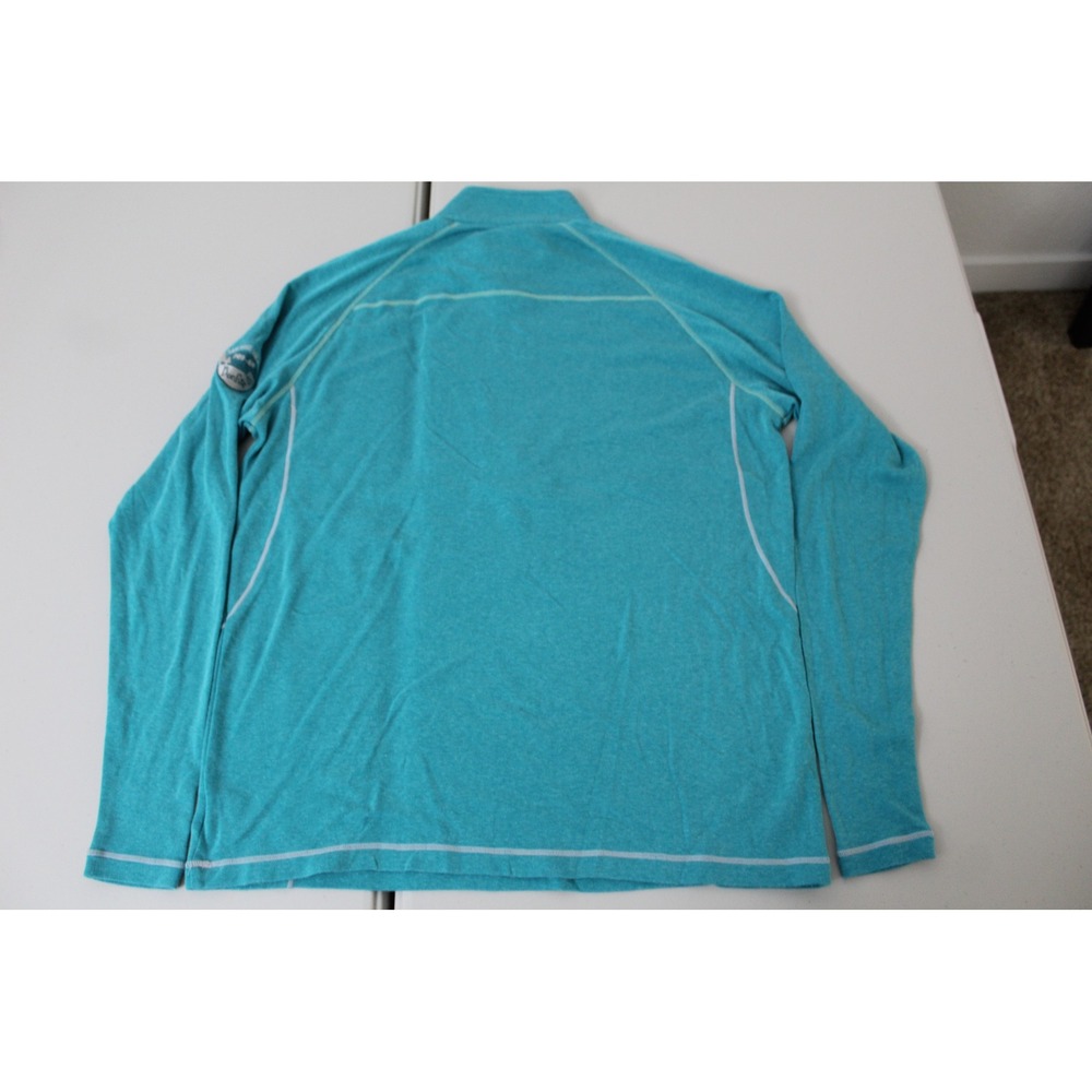 Straight Down Mens Teal Heather 1/4 Zip Pullover San Luis Obispo CC Pro-Am Med